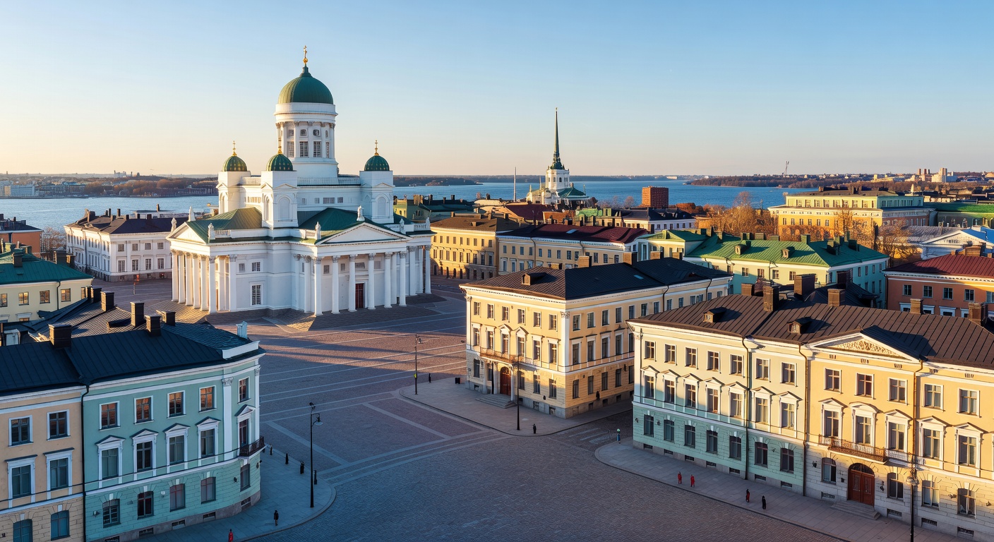 Beautiful Helsinki city architecture